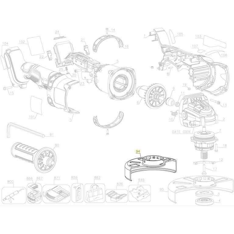 Dewalt Genuine OEM Guard for Dcg414t2 Angle Grinder N441218 - Image 2
