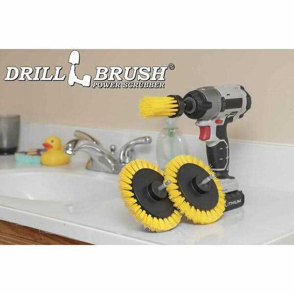 Drillbrush Tile & Grout Cleaning Drill Brush Set Shower Floor Scrub Brush for Drill - Image 3