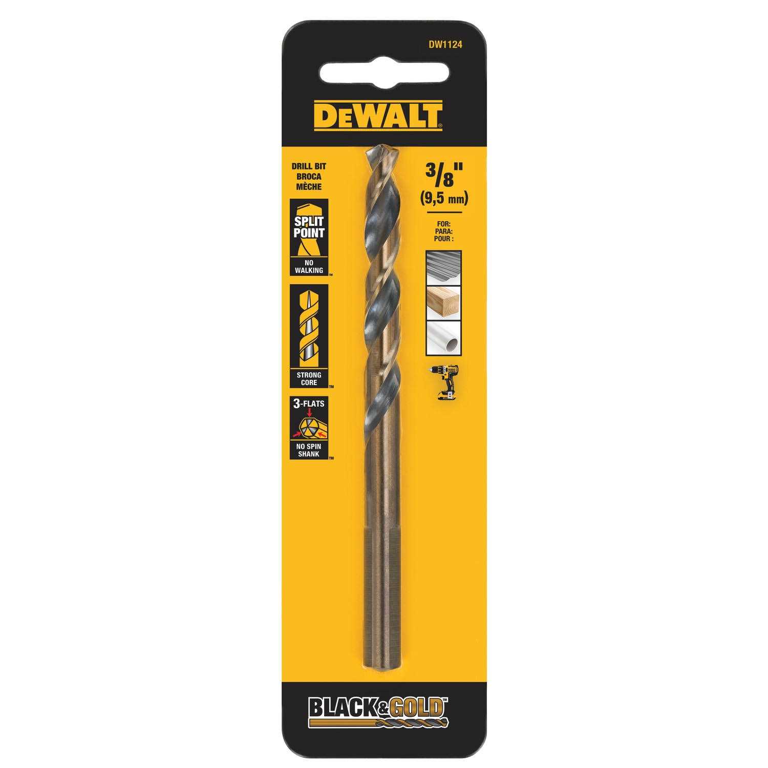 Dewalt DW1124 Black Oxide Drill Bit - Image 5