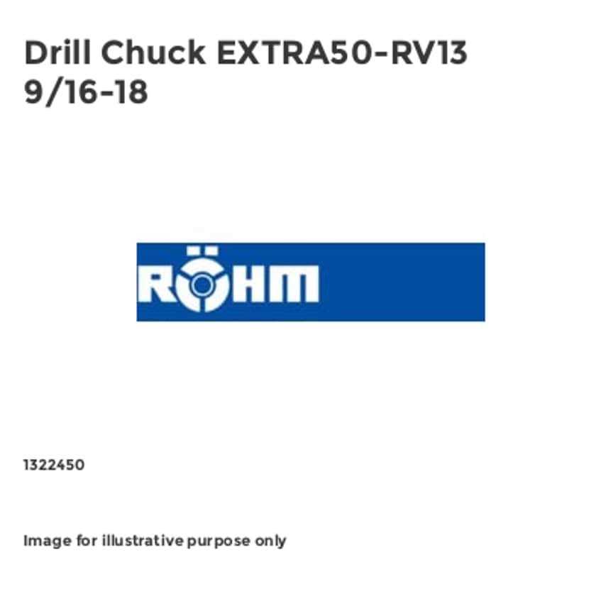 rhm Keyless Drill Chuck Extra50-RV13 rhm 1322450 for Milwaukee - Image 5
