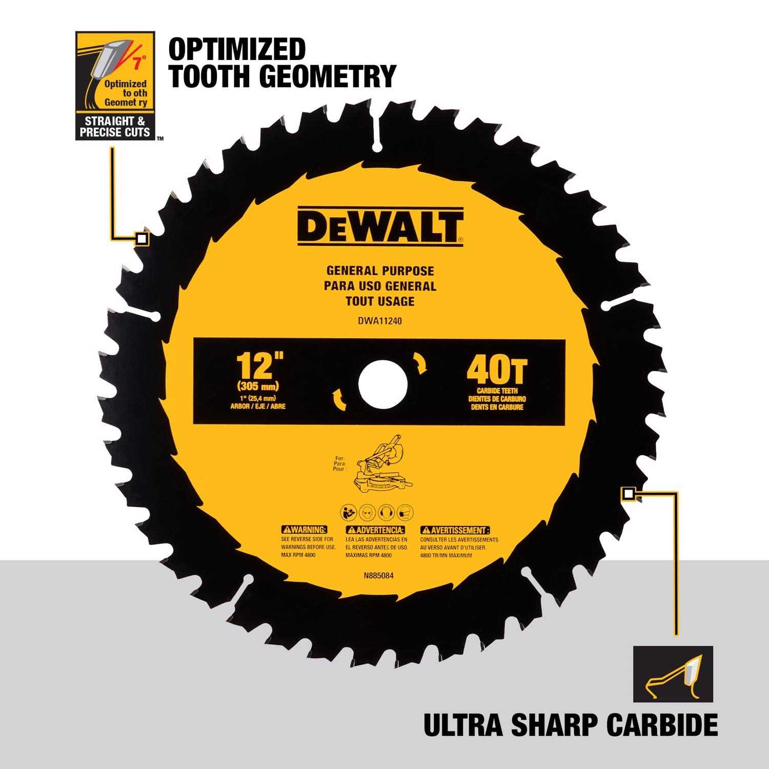 DEWALT DWA112CMB Circular Saw Blades Combo Pack - Image 3