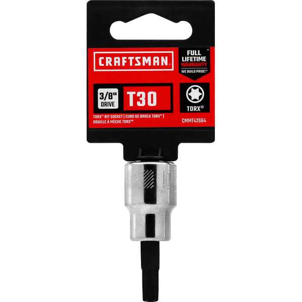 Craftsman 3/8-in Drive T30 Torx Bit Driver Socket CMMT42664 - Image 3