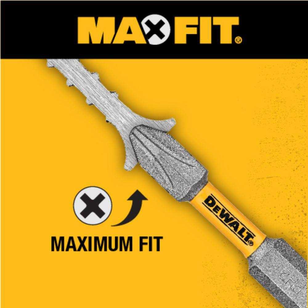 DeWalt Max Fit Hex 1 in. L Screwdriver Bit Set Steel 9 pk - Image 2