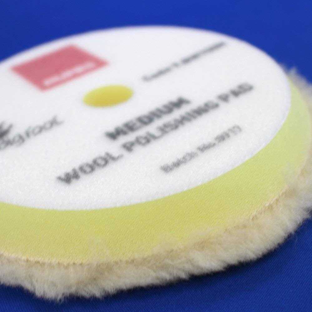 Rupes bigfoot Medium Wool 5.75 orbital polishing Pad - Image 3