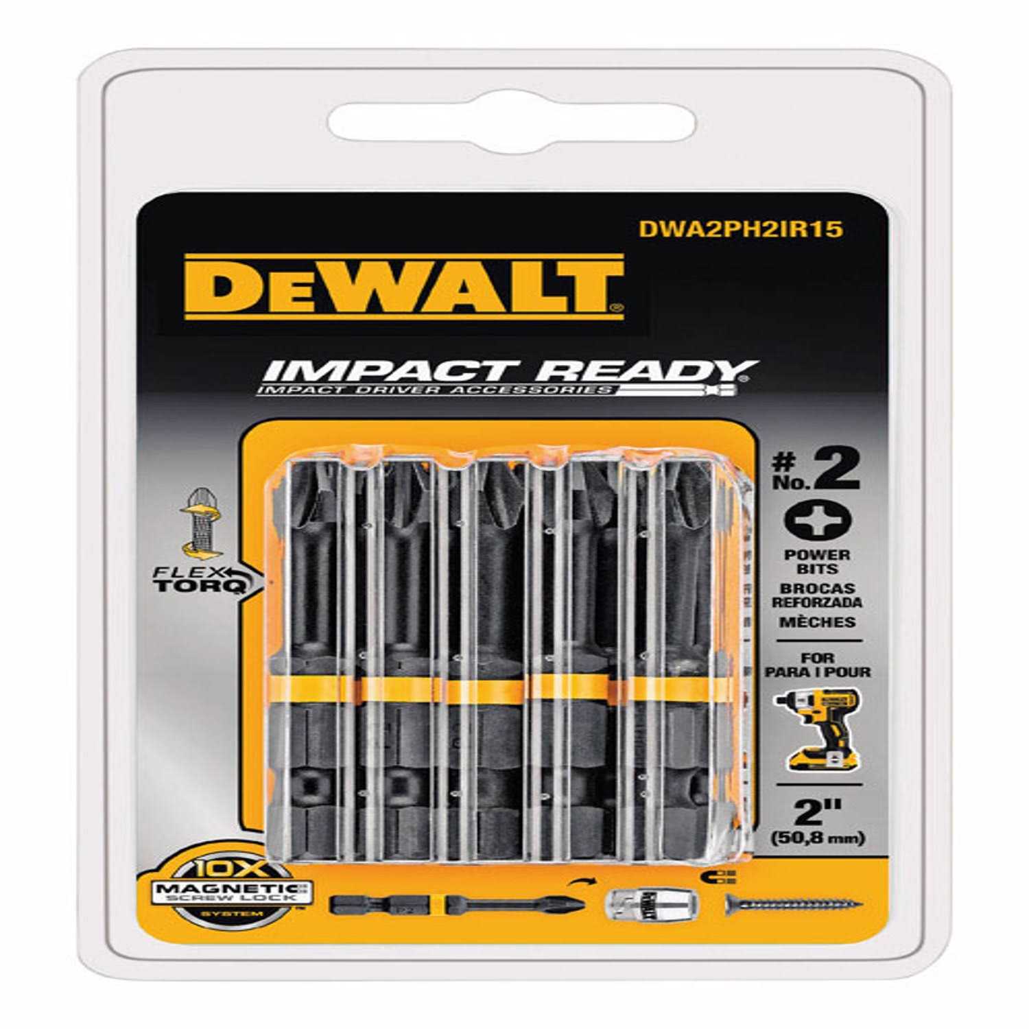 DeWalt DWA2PH2IR15 0.25 x 2 in Phillips Impact Driver Bit - Image 3