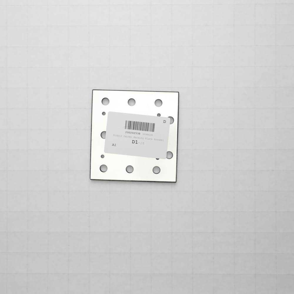 Ridgid 200202538 Plate With Cushion Assembly