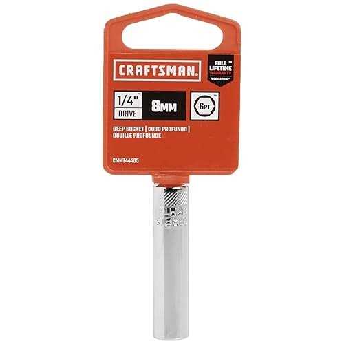 Craftsman Metric 1/4-in Drive 6-Point 8Mm Deep Socket - Image 3