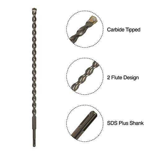 Sabre Tools 3/4 Inch x 39 Inch SDS Plus Rotary Hammer Drill Bit Carbide Tipped for Brick Stone and Concrete - Image 3