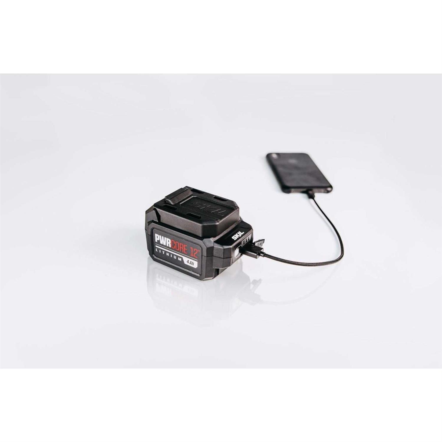SKIL PWRCore 12 4.0Ah Lithium Battery with PWRAssist Mobile Charging BY519801 - Image 5