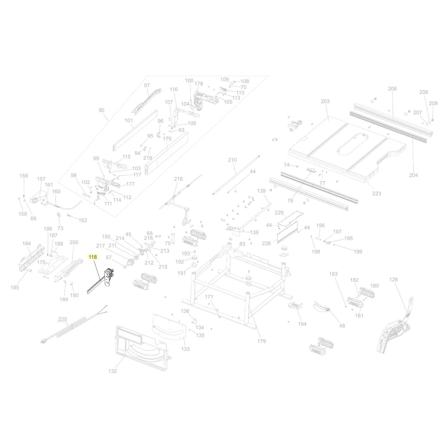 Dewalt Genuine OEM Miter Gauge for DWE7491RS Table Saw N507559 - Image 2