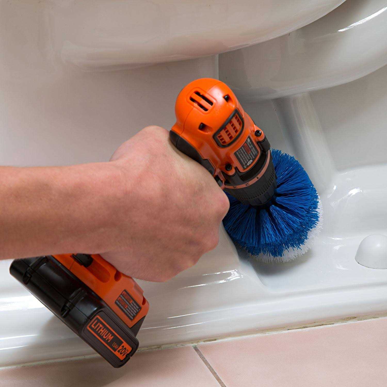 RevoClean 4 Piece Scrub Brush Power Drill Attachments-All Purpose Time Saving Kit-Perfect for Cleaning Grout - Image 4