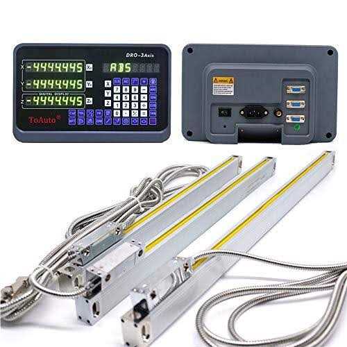 TOAUTO Dro 3 Axis Digital Readout Display +3pc Glass Linear Scale for Cnc Mill Lathe Machine - Image 4