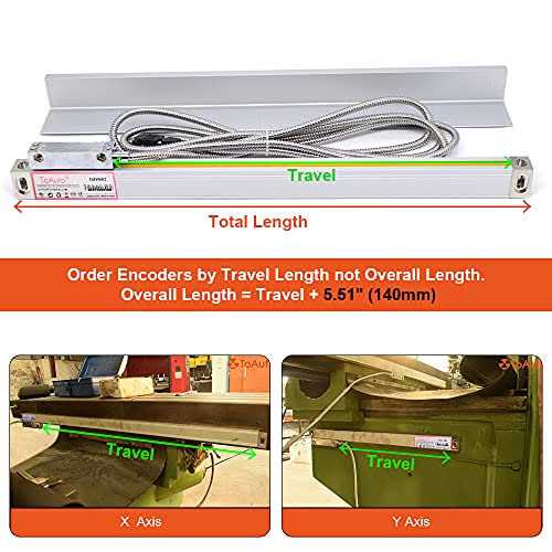 TOAUTO Dro 3 Axis Digital Readout Display +3pc Glass Linear Scale for Cnc Mill Lathe Machine - Image 5