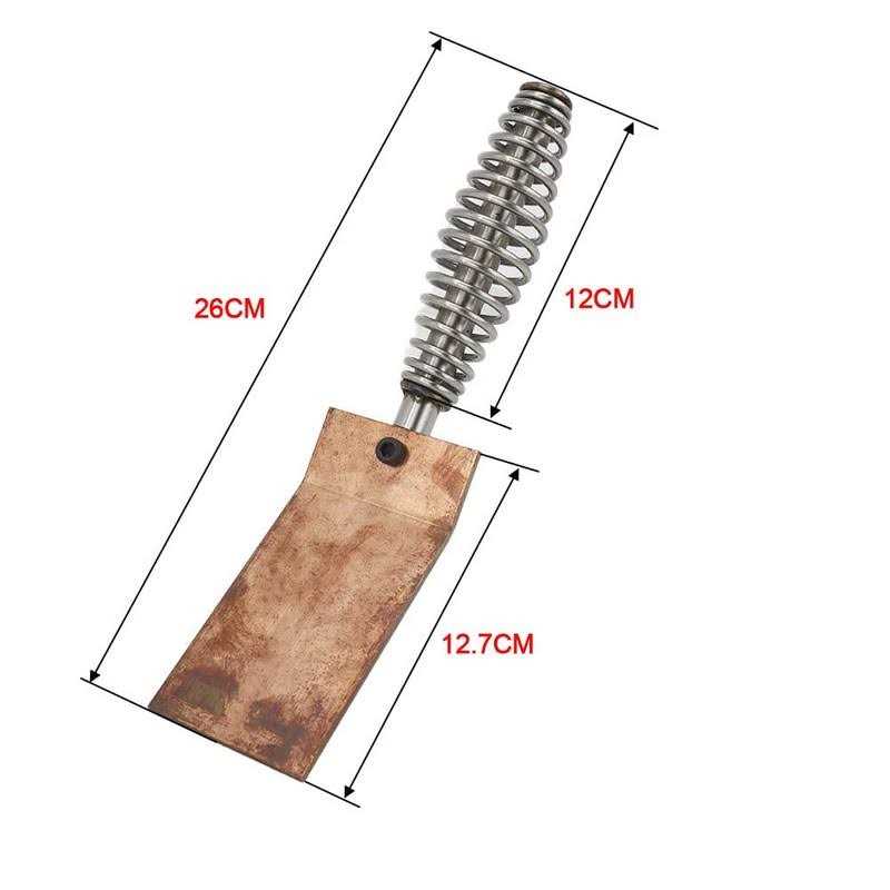 Scottchen Pro Welding Spoon Copper Welders Helper 3 Plate Set Flat curved angle Paddle Backer at MechanicSurplus.com - Image 4