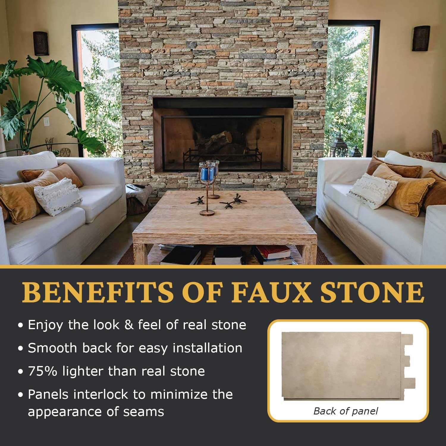 AZ Faux High-Density Polyurethane Faux Stone Wall Covering Panels for Interior and Exterior Decor - Image 5
