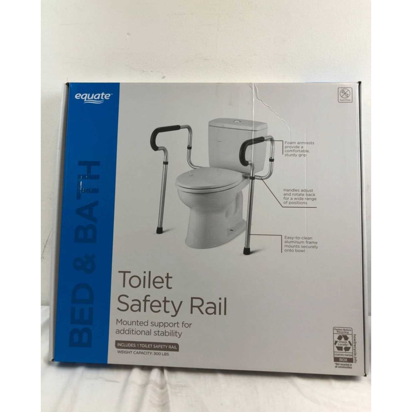 Equate Toilet Safety Rail,Free stand,Medical supply for elderly - Image 4