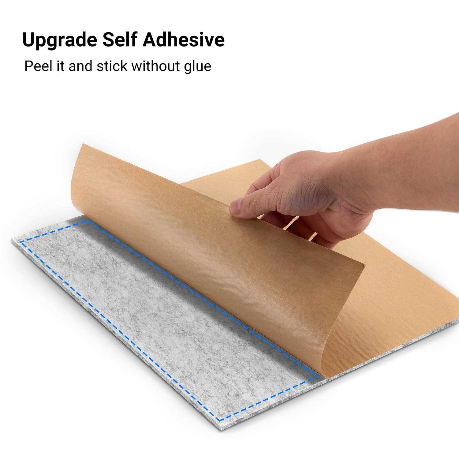 Soundproof Wall Panels Kuchoow Acoustic Panels Self-Adhesive 12 Pack Acoustic Wall Panels High Density - Image 3