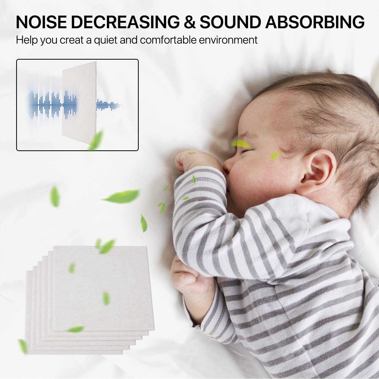 Soundproof Wall Panels Kuchoow Acoustic Panels Self-Adhesive 12 Pack Acoustic Wall Panels High Density - Image 3