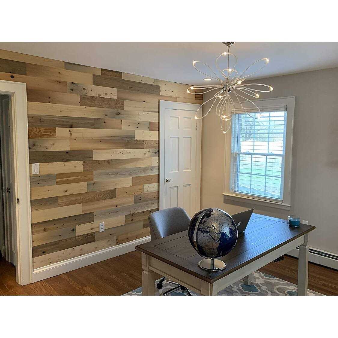 Timberchic Reclaimed Wooden Wall Planks Peel and Stick - Image 5