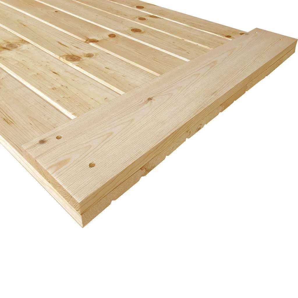 Kimberly Bay 36-in x 84-in Unfinished Pine Wood Single Barn Door - Image 5