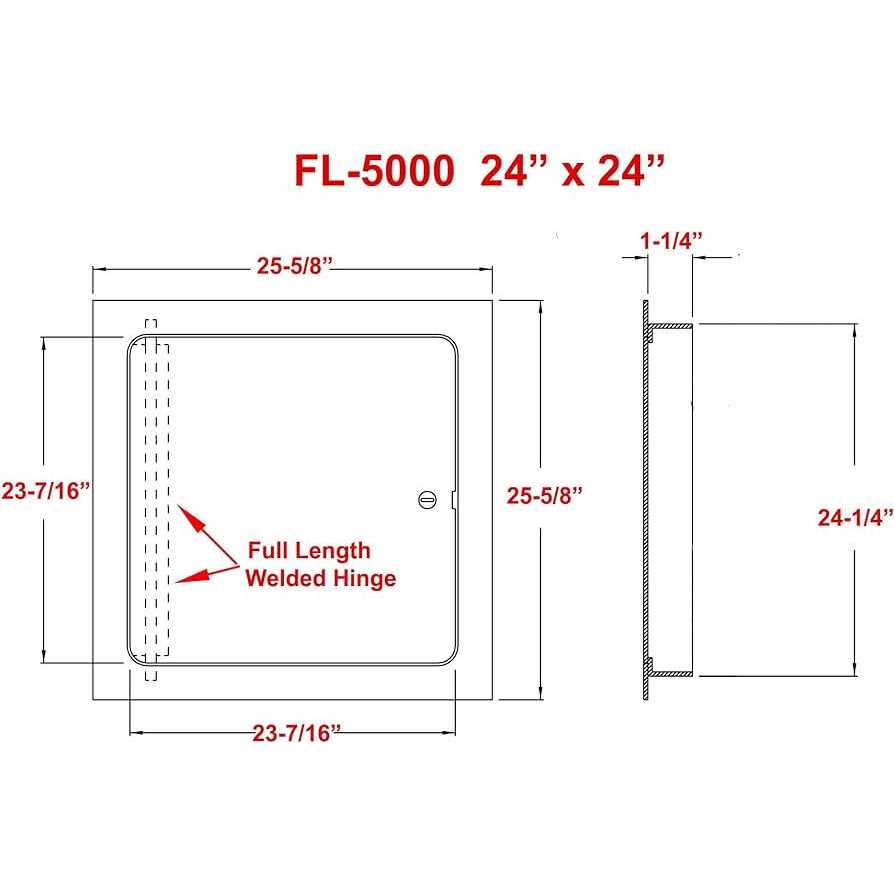 Premier 5000 Series Commercial Grade Steel Access Door - Image 3