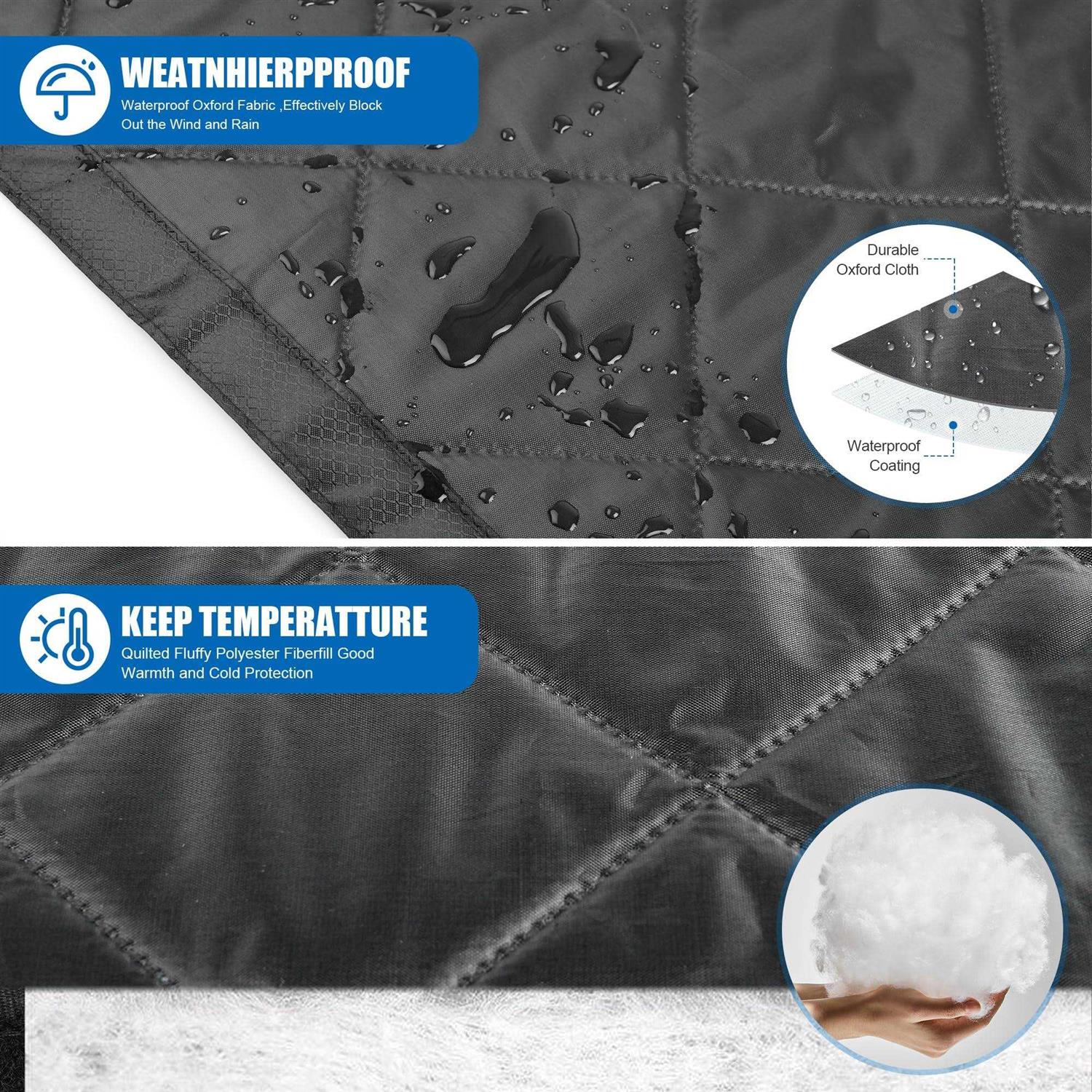 LIAMST Garage Door Screen for Winter,Garage Door Insulation Kit,magnetic Thermal Insulated Door Curtain for Garage Door - Image 4