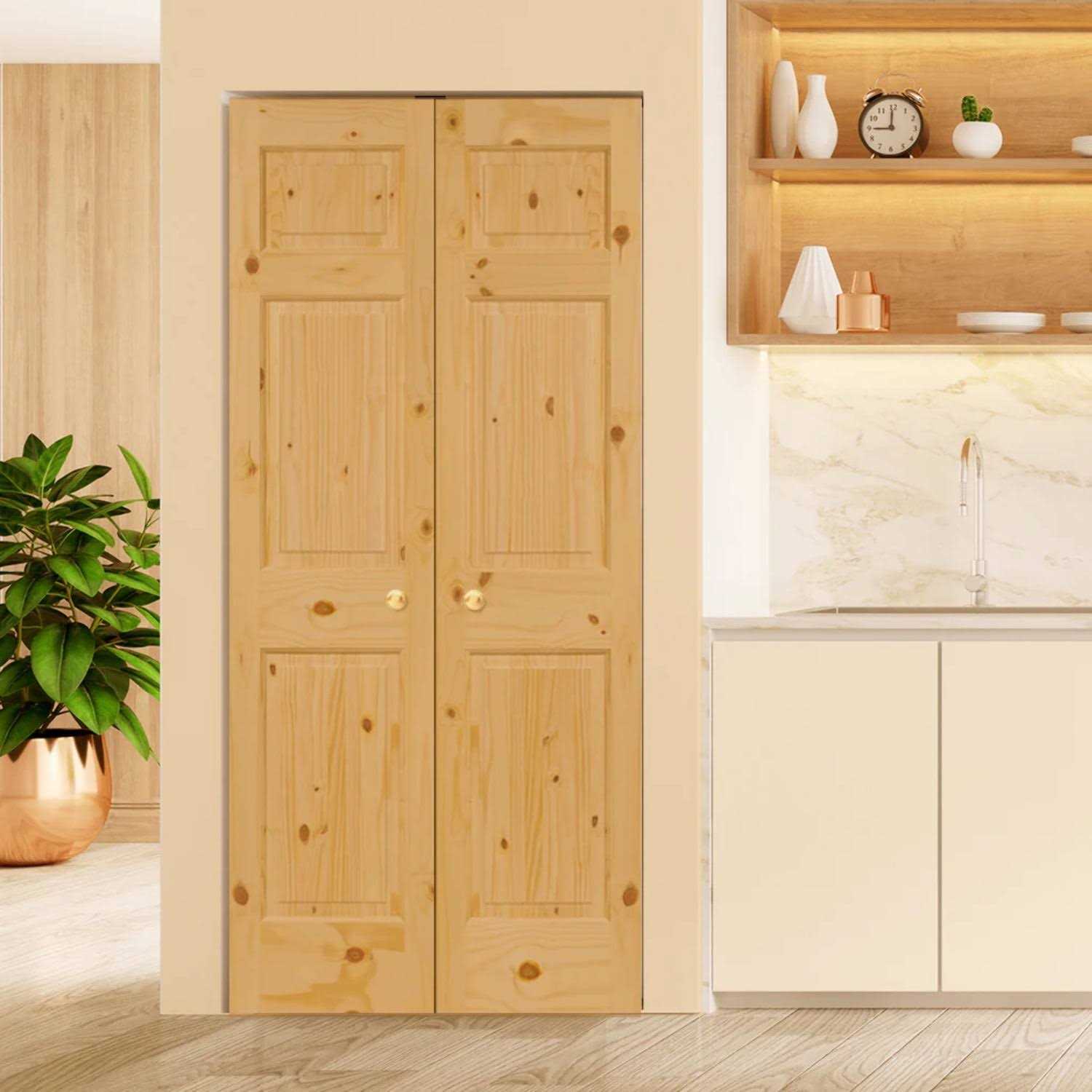 Kimberly Bay Paneled Solid Wood Unfinished Colonial Standard Door - Image 4