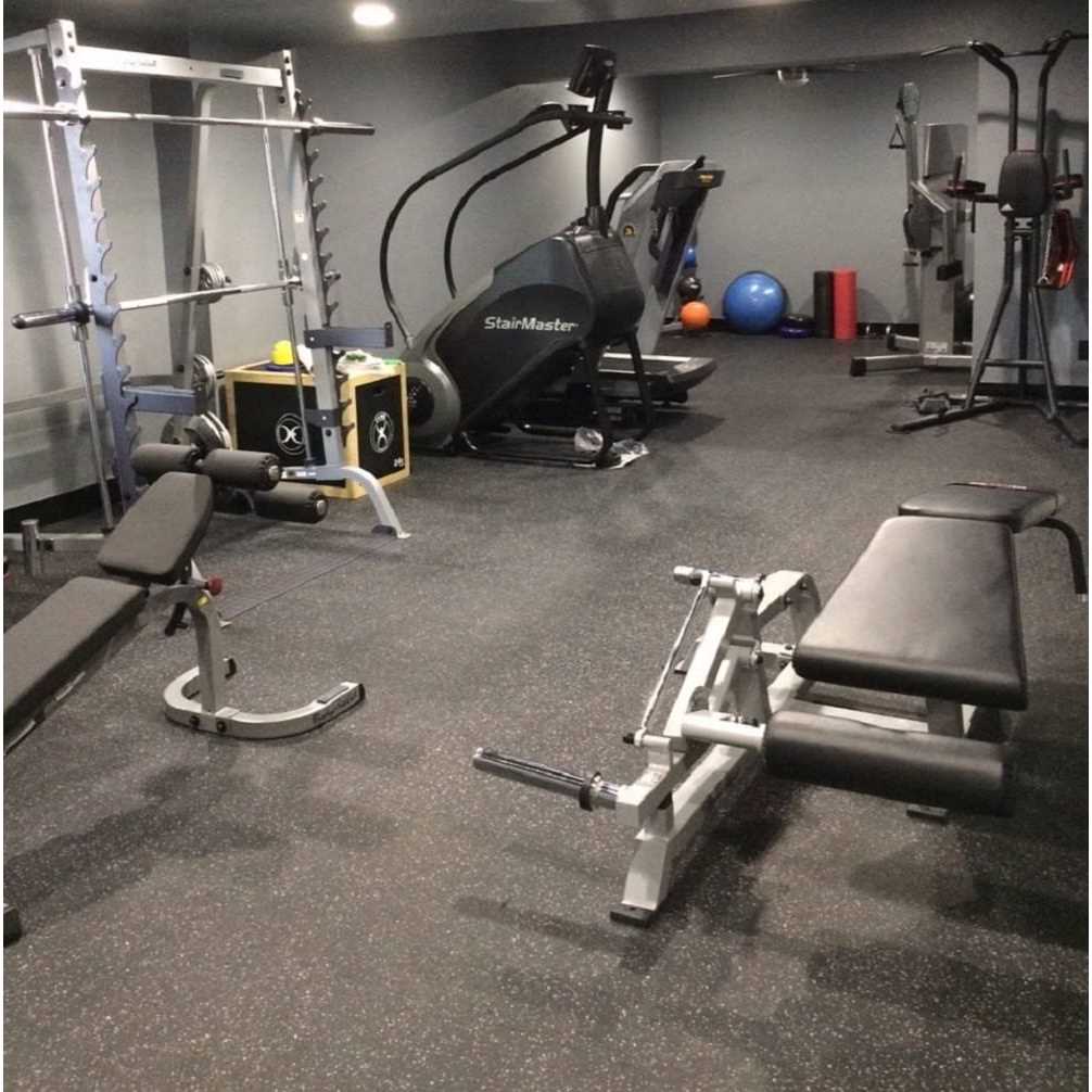 Survivor SportFloor Eco-Lock Isometric 24 in x 24 in x Rubber Gym/Weight Room Flooring Tiles - Image 3