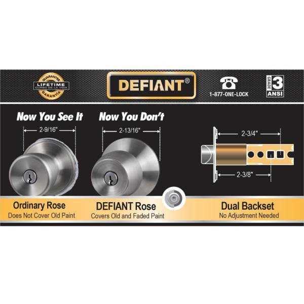 Defiant Hartford Satin Nickel Hall/ Closet Door Knob Contractor Pack - Image 4