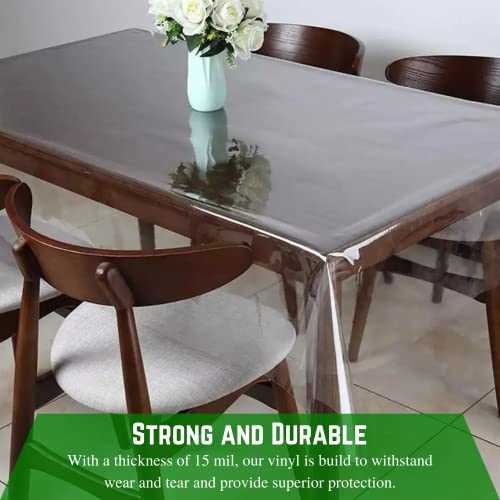 Farm Plastic Supply - Clear Vinyl Sheeting - 15 Mil - (4'6 x 15') - Vinyl Plastic Sheeting, Clear Vinyl Sheet for Storm Windows, Covering, - Image 3