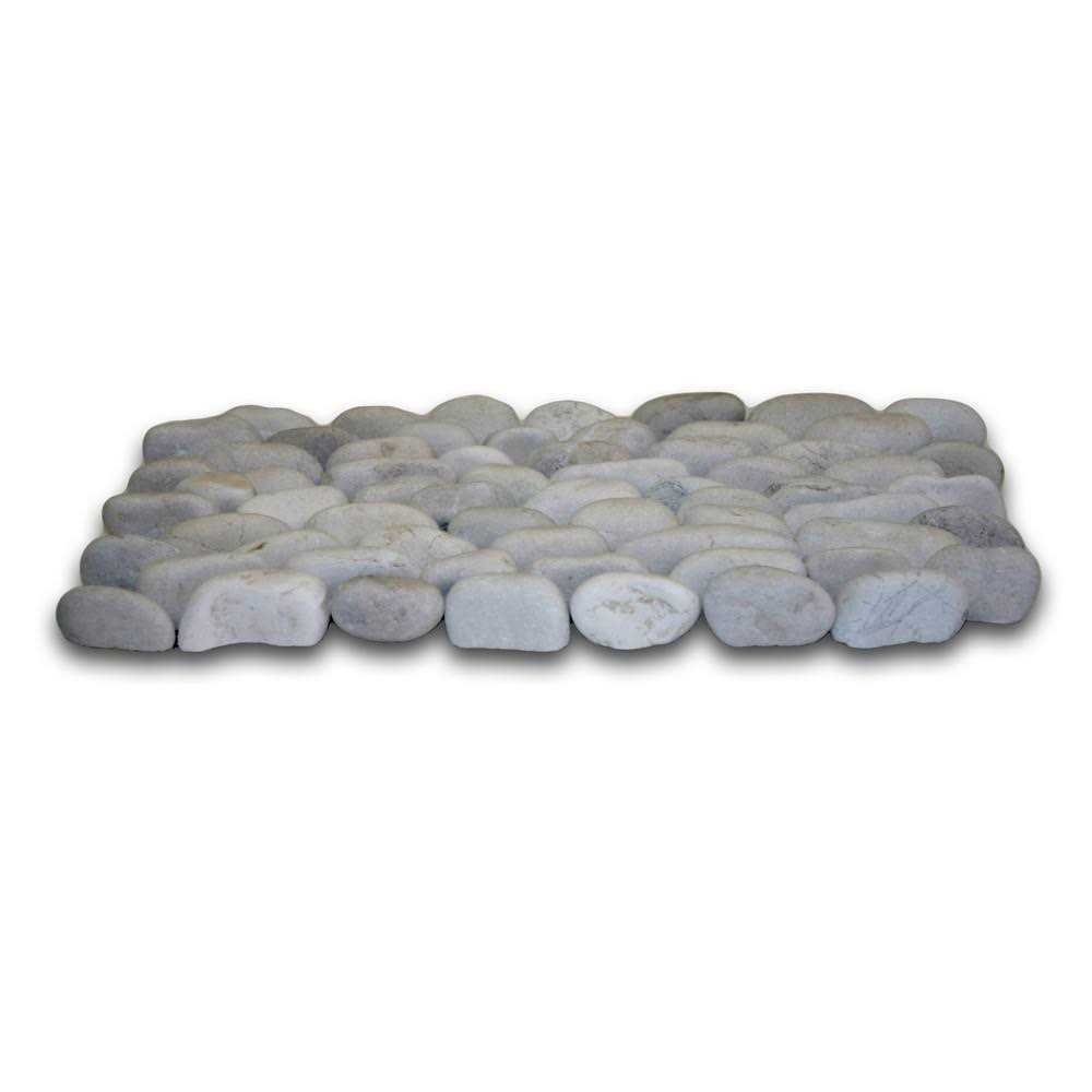 CNK Tile White Standing Pebble Tile - Image 3