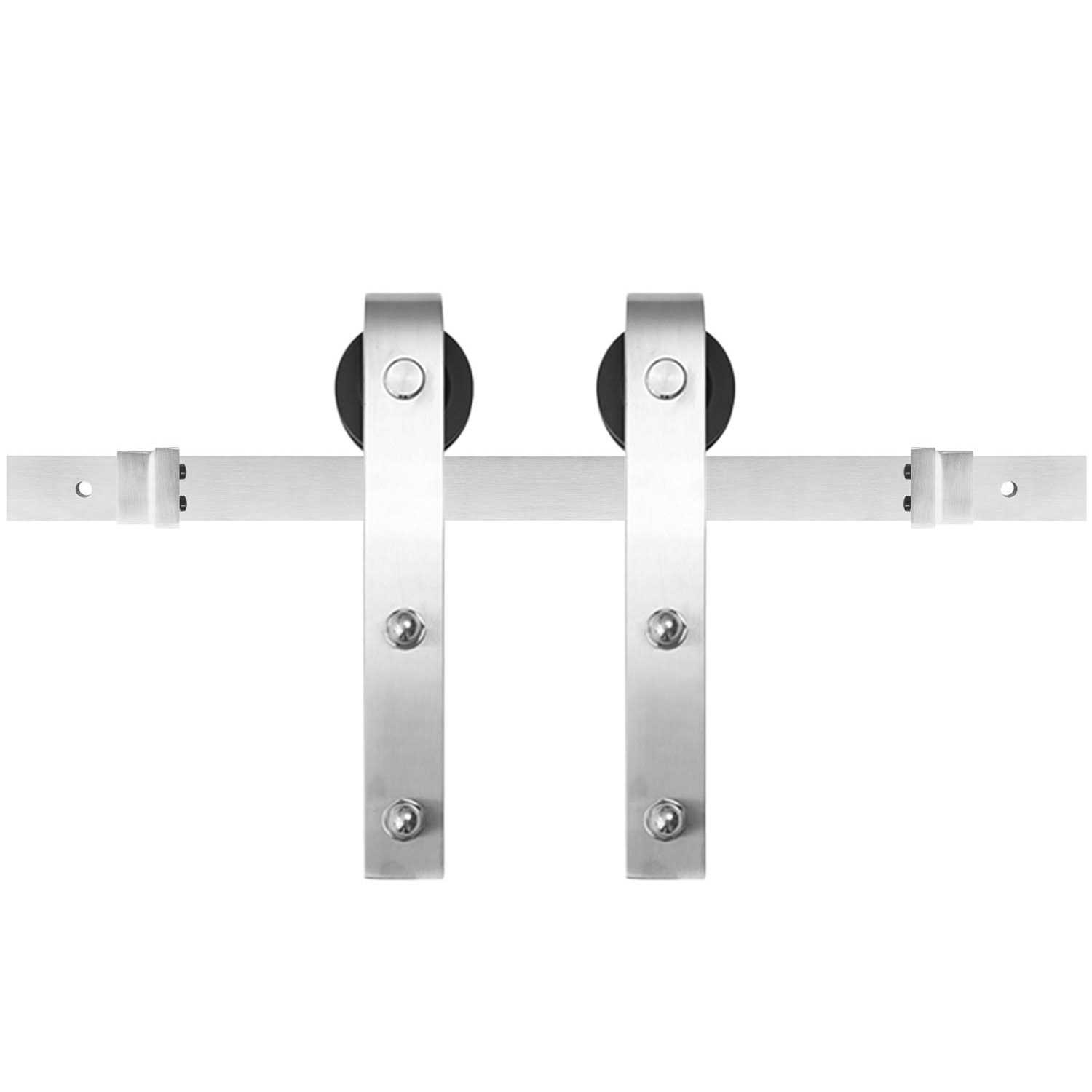 Miseno Mbdh0005x96 96 inch Bent Strap Barn Door Hardware Kit - Image 4