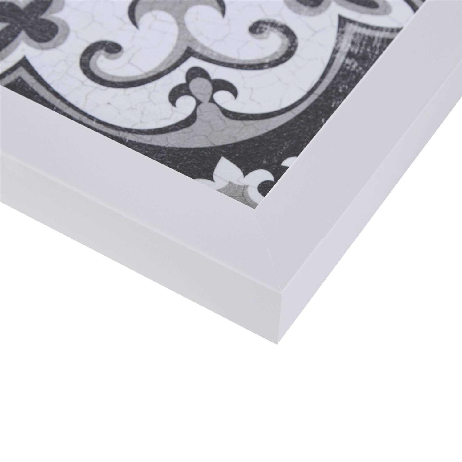 Madison Park 3-Piece Black & White Tiles Deco Box Wall Art - Image 4