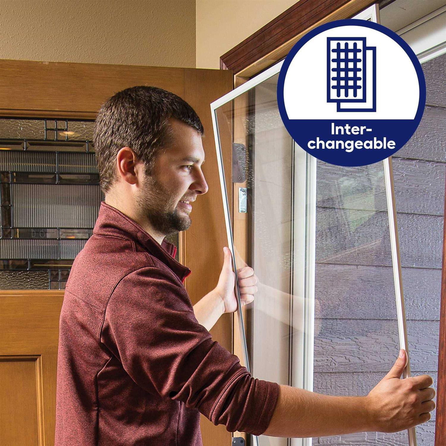 Larson 36-inch White Classic View Storm Door - Image 4