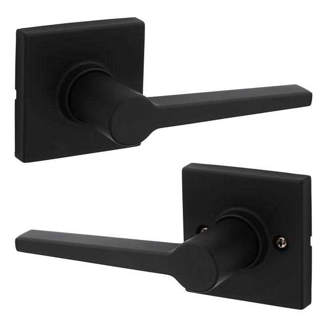Kwikset SL1000DALSQT Safelock Daylon Passage Door Lever Set with Square Rose - Image 3