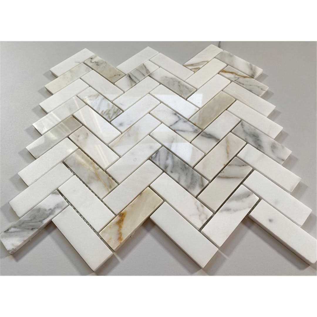 Calacatta 13 x 12 Marble Mosaic Tile Marble Online - Image 3