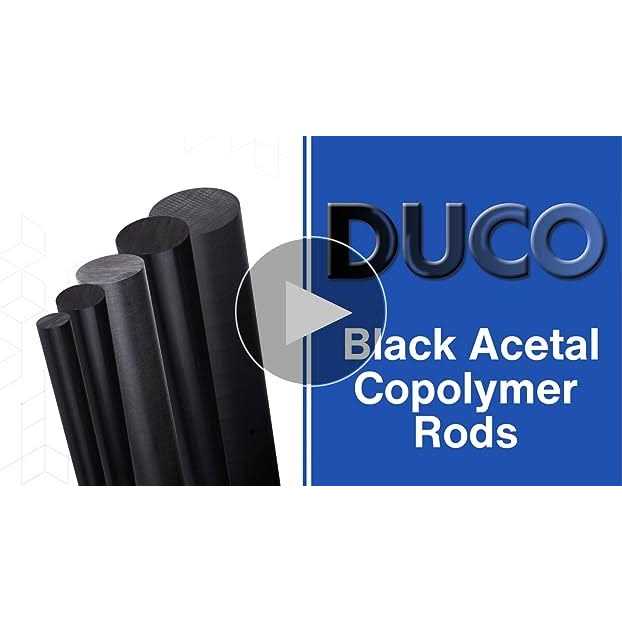 Duco Plastics & Supply Duco Black Acetal Copolymer Rod 3/4 inch Diameter 12 inch Length - Image 3