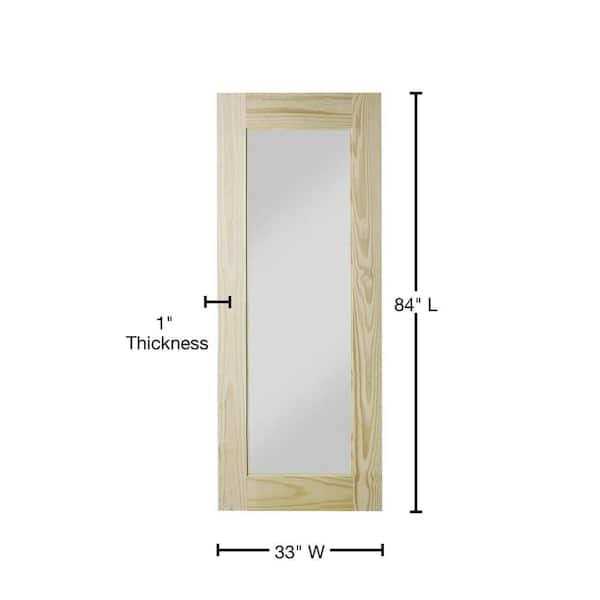 Colonial Elegance 33 in. x 84 in. Reflex Unfinished Clear Pine Interior Barn Door Slab RDRFX-33-ECOM - Image 3