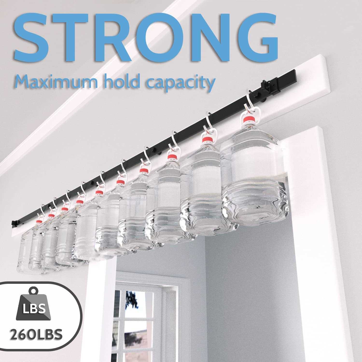 JZVXX 6ft Barn Door Hardware kit Barn Door Track Sliding Door Hardware kit - Image 3