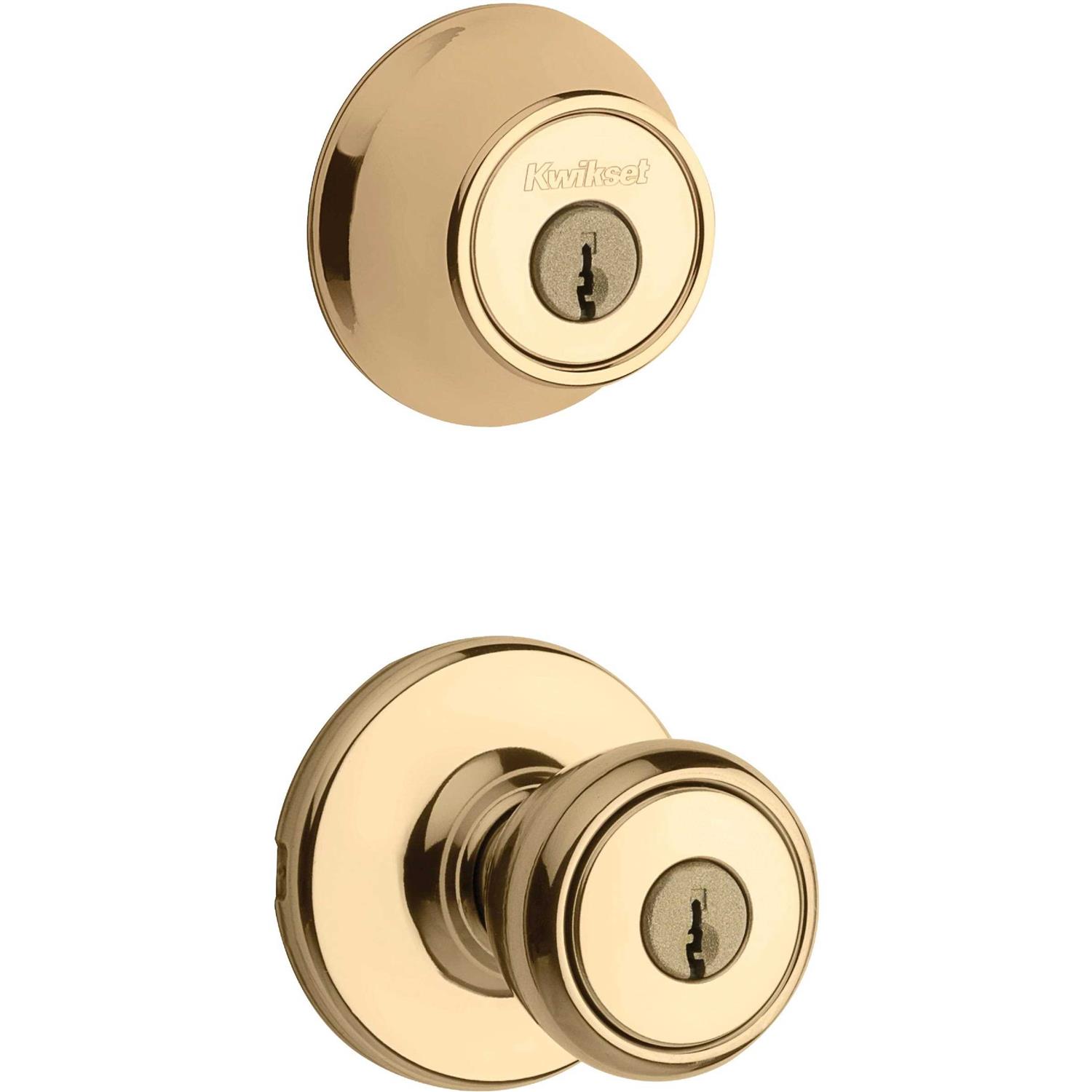 Kwikset Tylo Brass Entry and Double Cylinder Deadbolt - Image 3