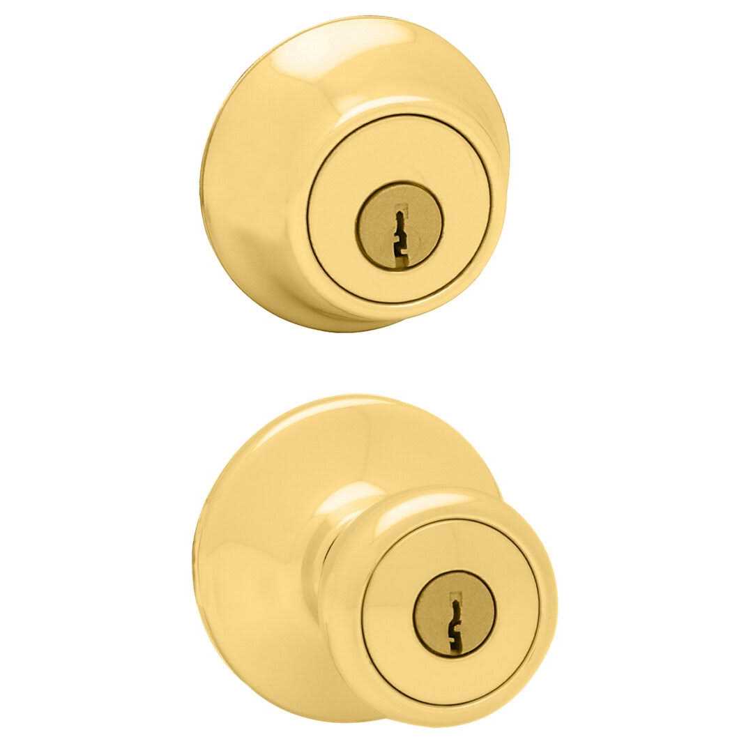 Kwikset Tylo Brass Entry and Double Cylinder Deadbolt - Image 5