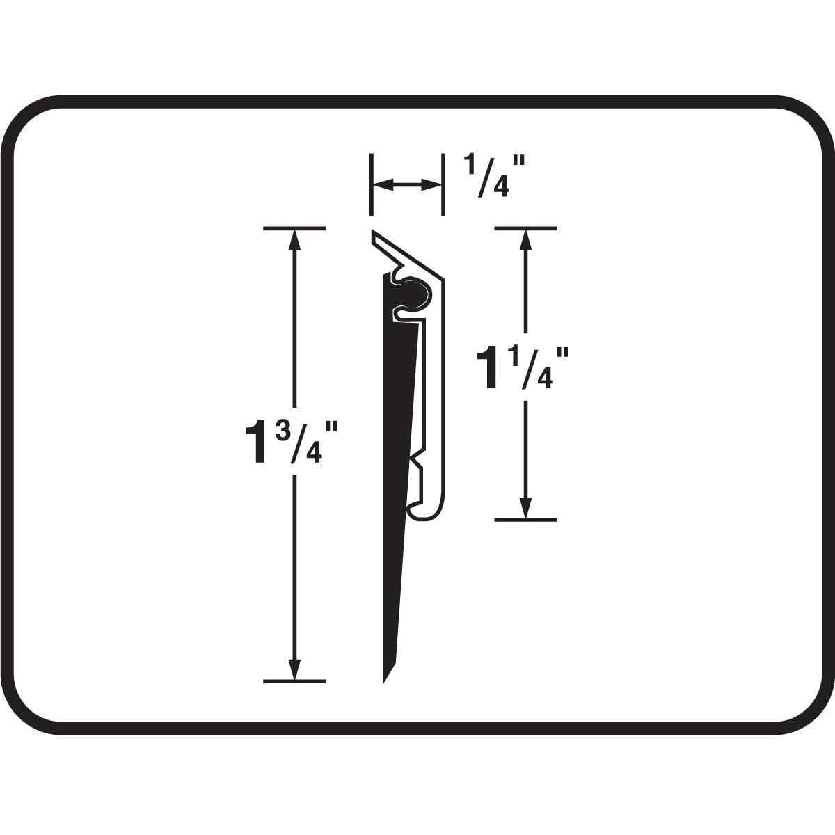M-D Building Products EPDM 48 in. Bronze Commercial Grade Door Sweep 69609 - Image 3