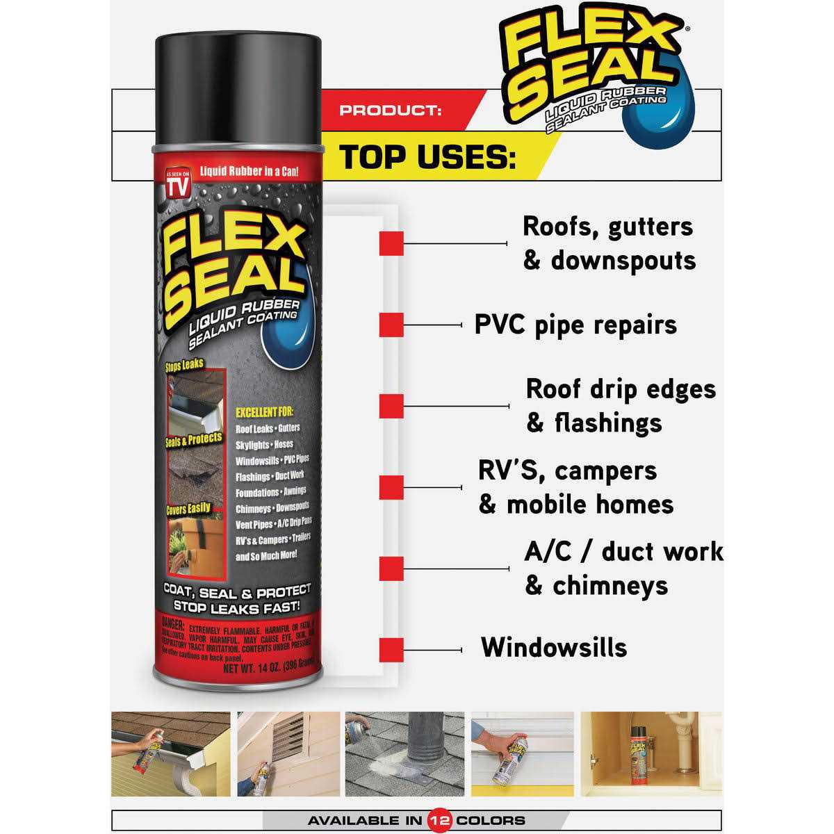 Flex Seal Spray Rubber Sealant - Image 3