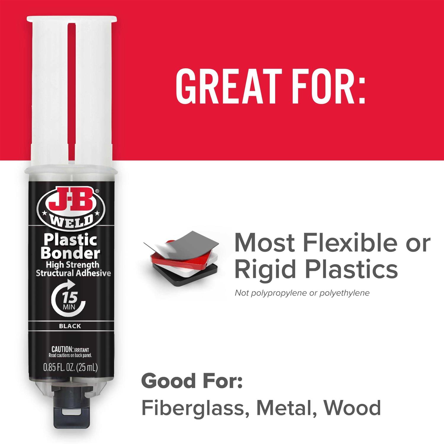 J-B Weld Plastic Bonder Syringe 50139 - Image 2