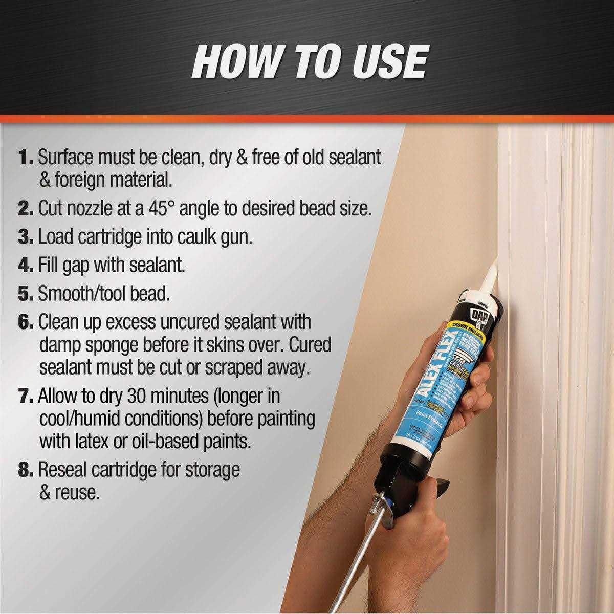 Dap Alex Flex Molding Trim Sealant - Image 5