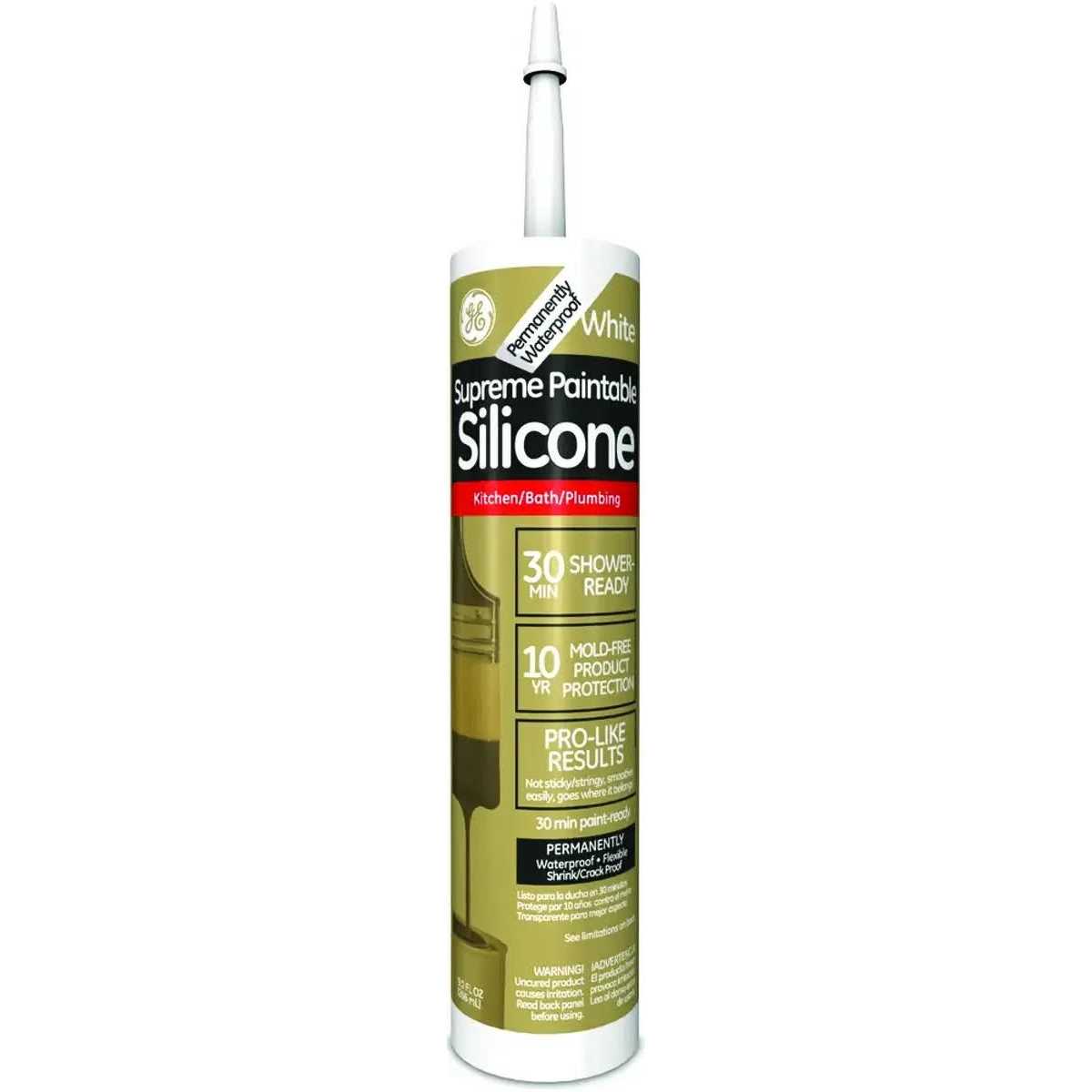 GE Paintable Silicone Supreme Window & Door Sealant - Image 4