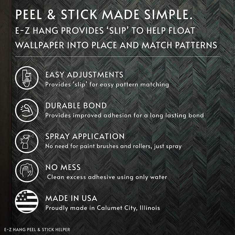 Roman Products 11015 E-Z Hang Peel Stick Wallpaper Helper Pre-pasted Activator - Image 3