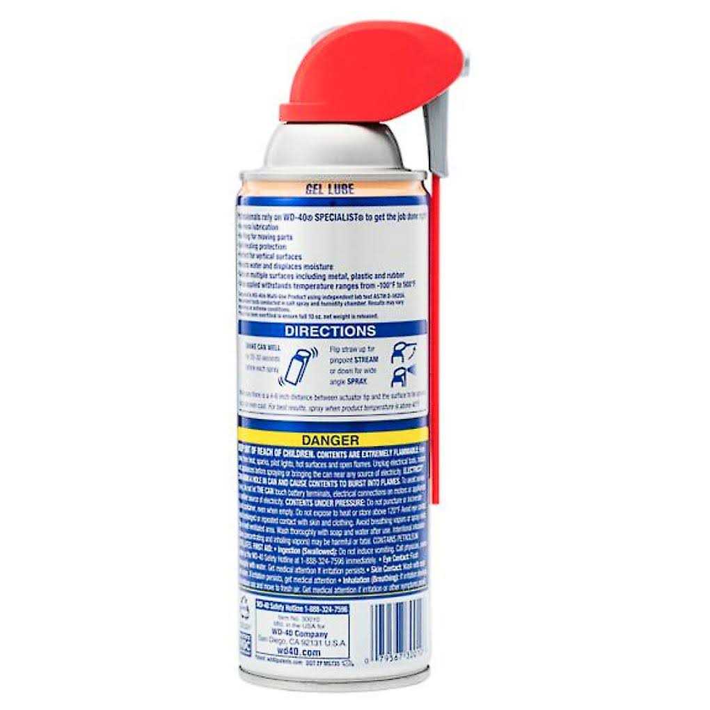 New WD-40 300103 Specialist Spray & Stay Gel Lubricant - Image 3