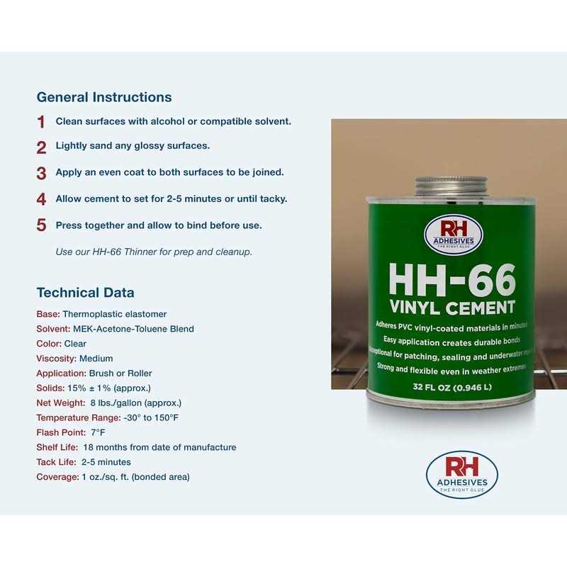 RH Adhesives HH-66 Vinyl Cement - Image 3