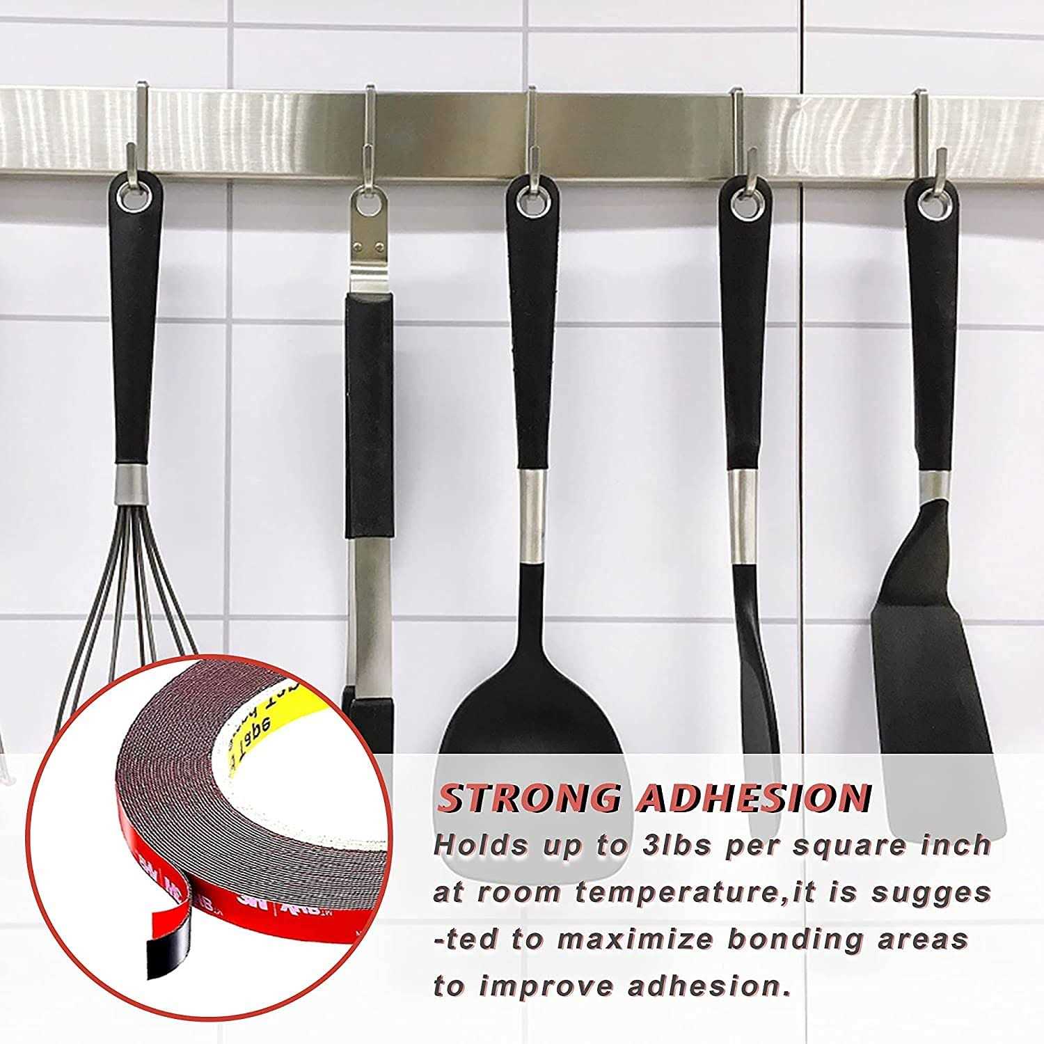 LAPANDA Double Sided Tape Waterproof Heavy Duty Foam Tape Length - Image 2